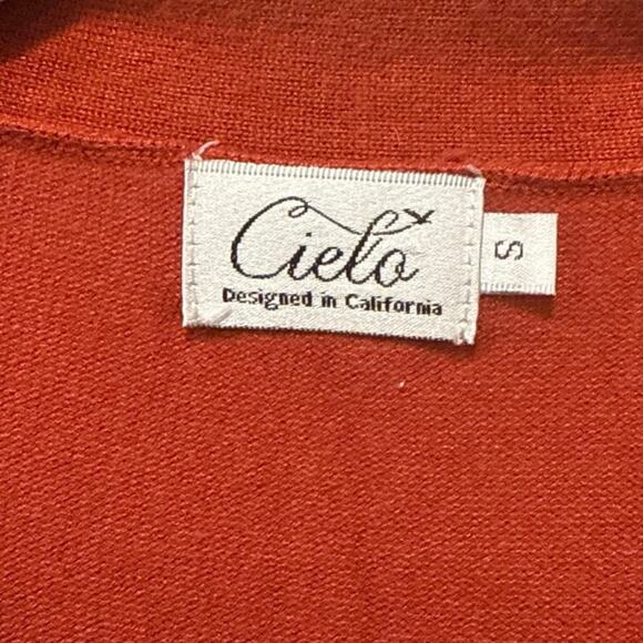 Women’s Collarless Longline Button Front Long Sleeve Knit Cardigan Size Small - Picture 4 of 6